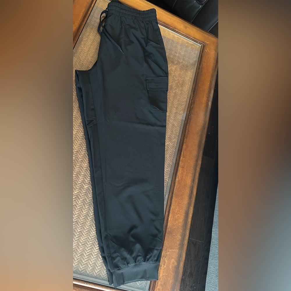 NWOT Full Length, Silky Material Pant with Fitted Cuff